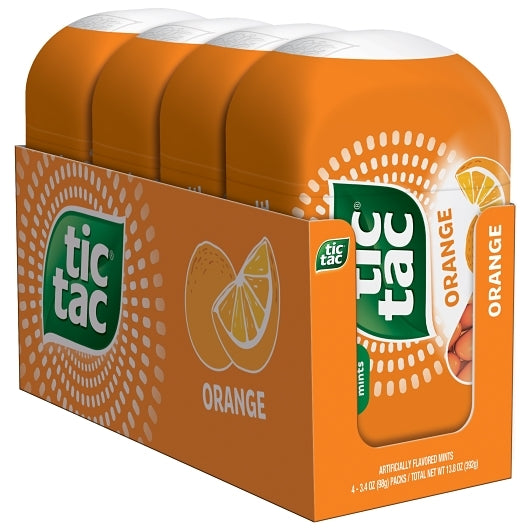 Tic Tac Orange Bottlepack 3.4 Ounce Size - 48 Per Case.