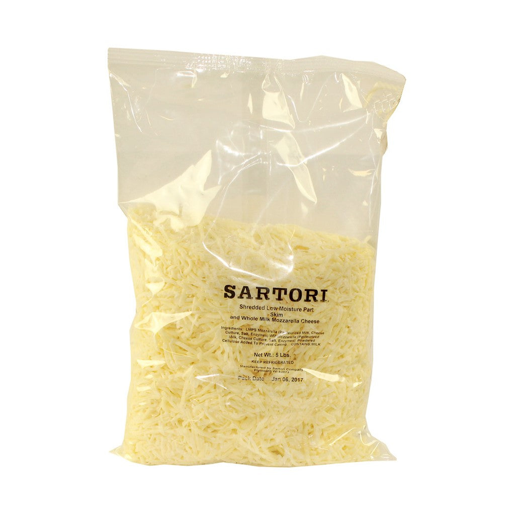 Sartori Shredded Mozzarella Cheese 30 Pound Each - 1 Per Case