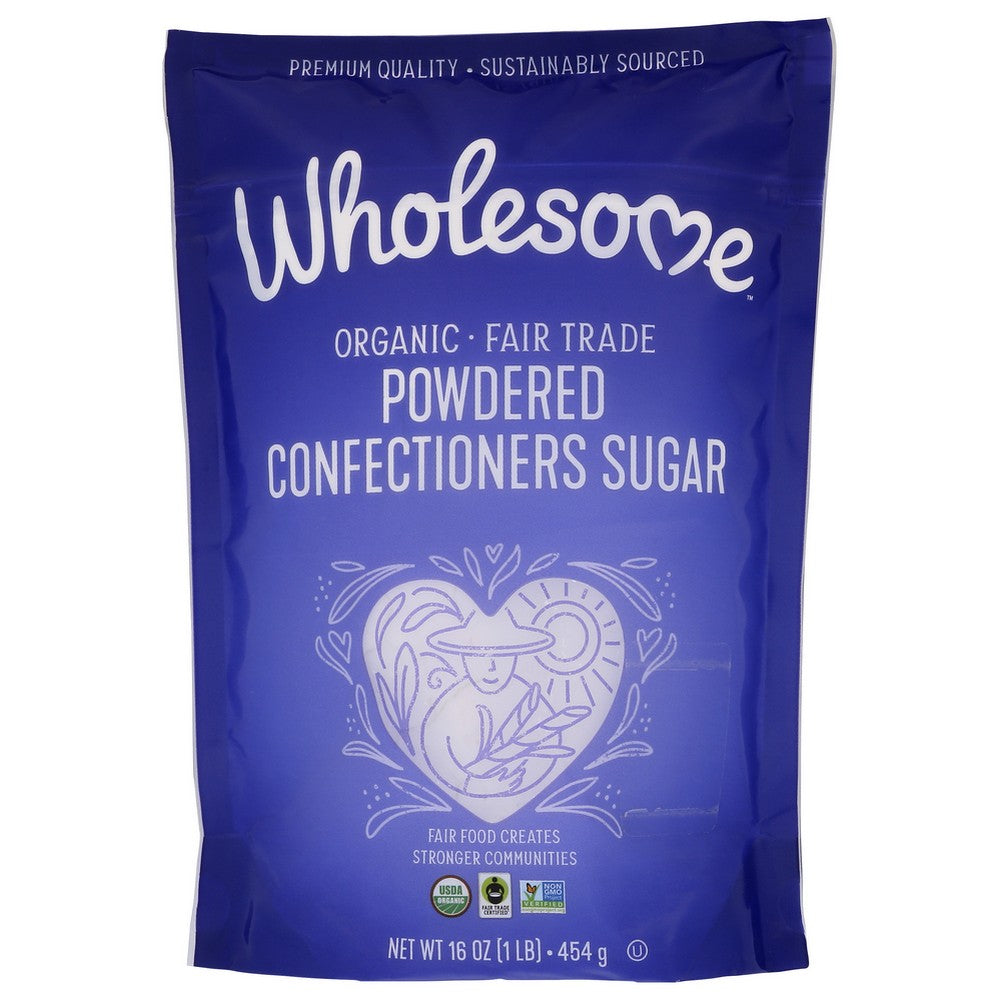 Wholesome Sugar Pwdr Organic Ftc - 16 Ounce, Case of 6