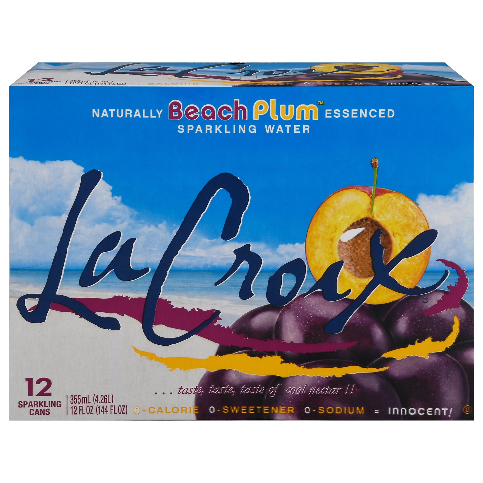 Lacroix - Sparkling Water Beach Plum - Case of 2-12/12 FZ
