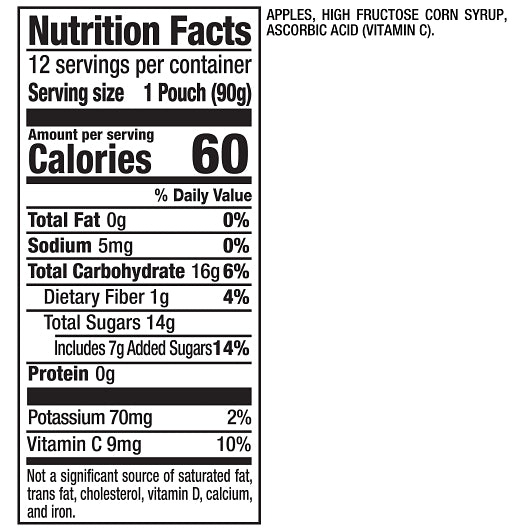 Mott's As Apple H Pkx 3.2 Ounce Size - 48 Per Case.