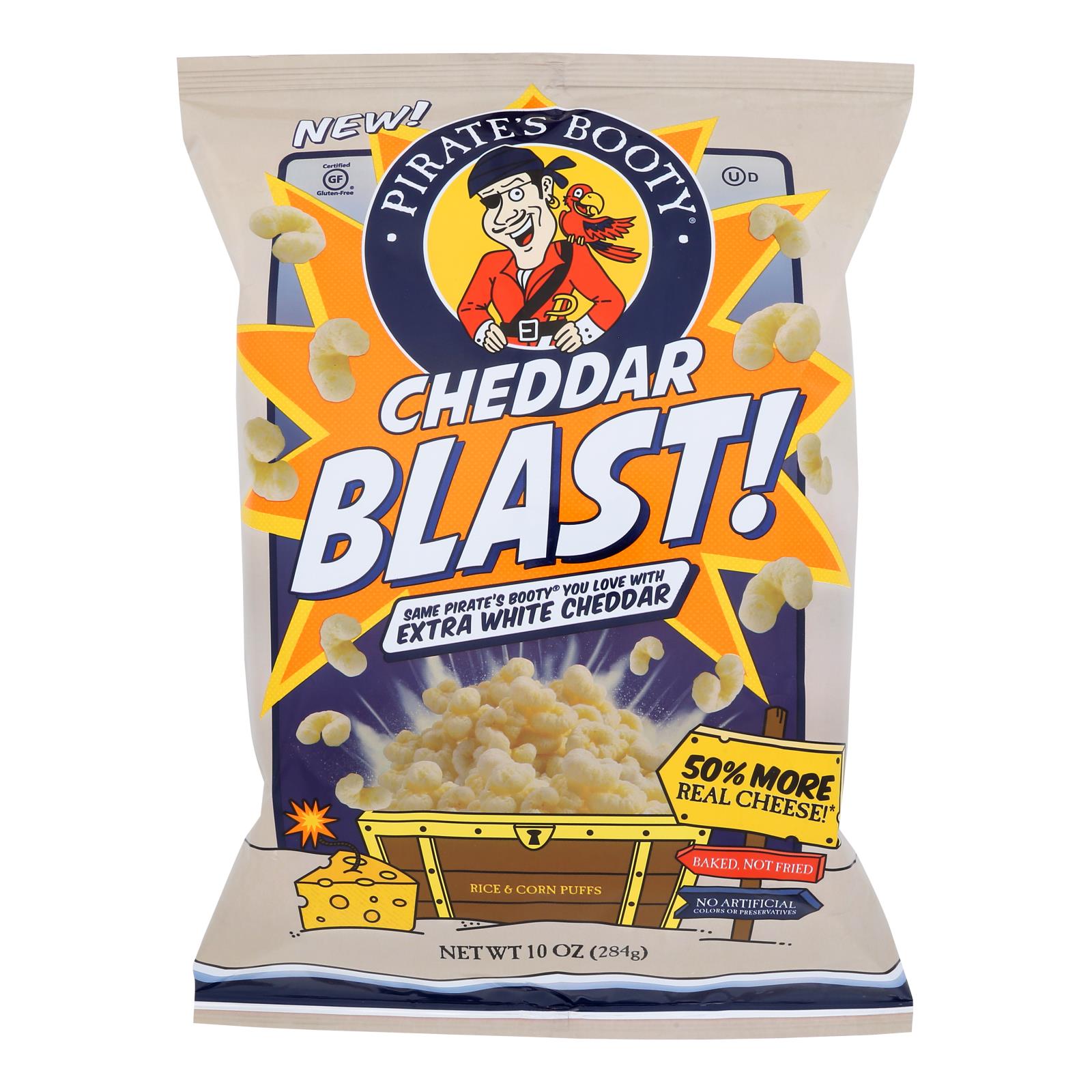 Pirate's Booty - Pirte Bty Cheddar Blast - Case of 6-10 Ounce