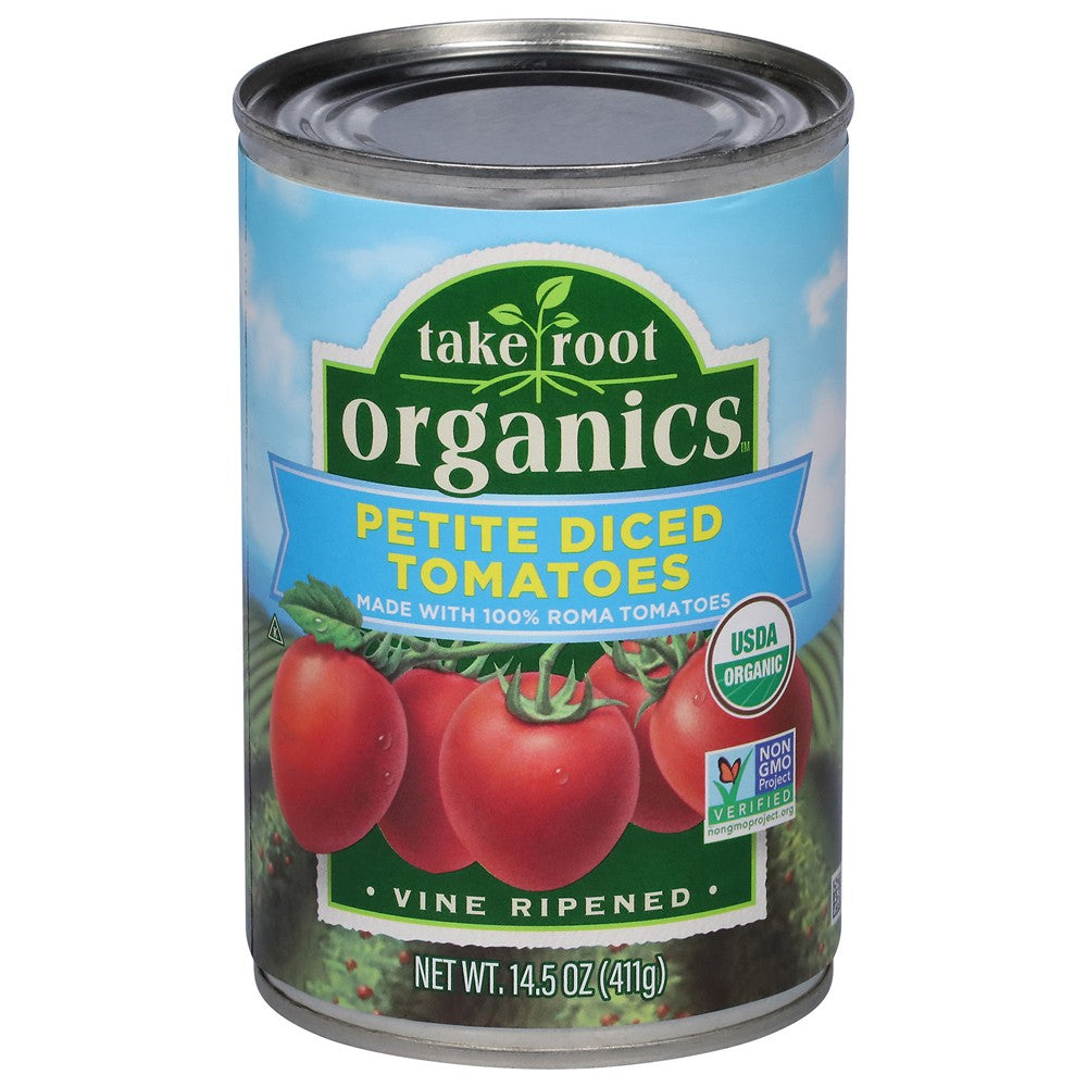 Take Root Organics - Tomatoes Organic Petite Diced - Case of 12-14.5 OZ