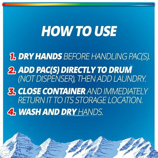 Purex Fresh Mountain Breeze Detergent Pods, 30.2 Fluid Ounce, 4 Per Case