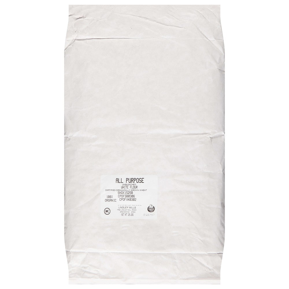 Lindley Mills - Flour Organic All Purpose - Case of 25 - LB