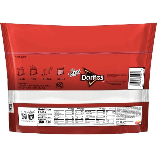 Pepsi-Co Frito Lay Doritos Nacho Cheese The Walking Taco Plastic Bag 2.5 Ounce Size - 18 Per Case