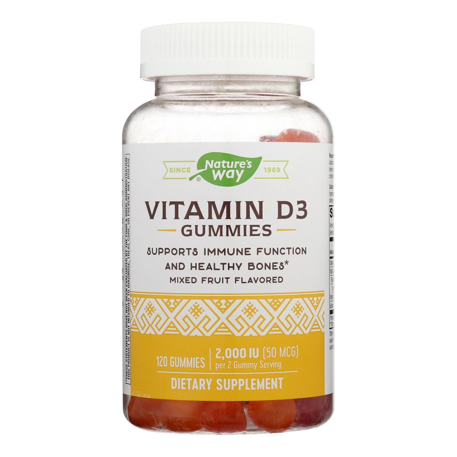 Nature's Way - Vitamin D3 50 Mcg Gummy - 1 Each-120 Count