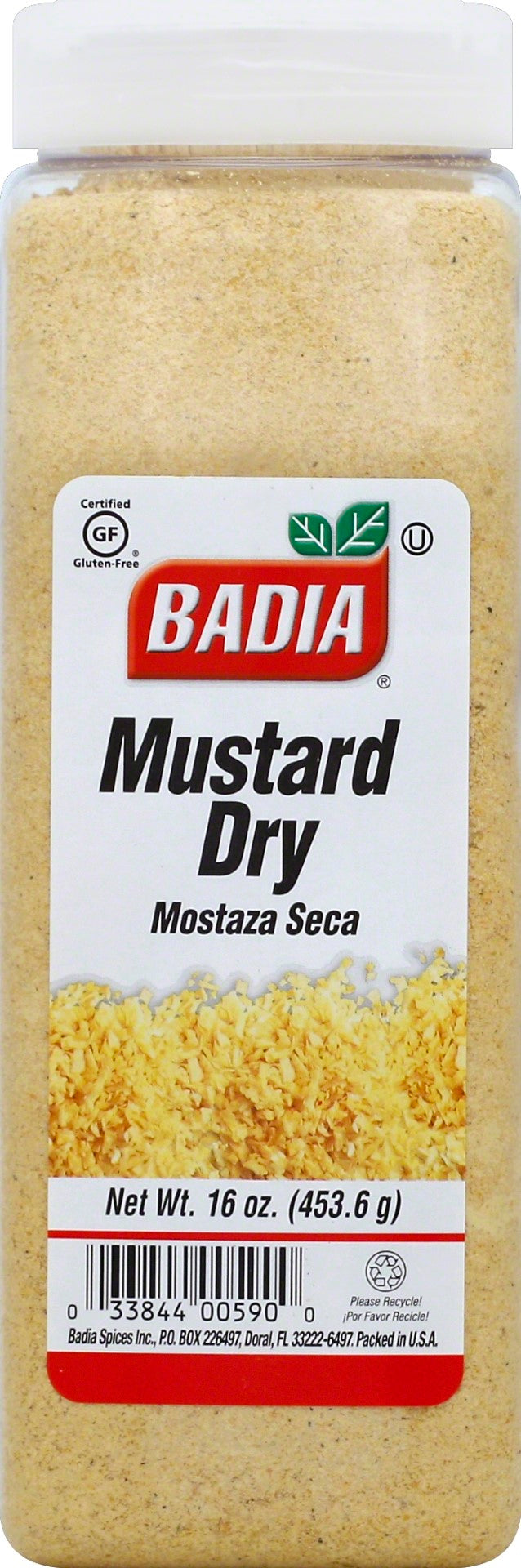 Badia Mustard Dry 16 Ounce Size - 6 Per Case