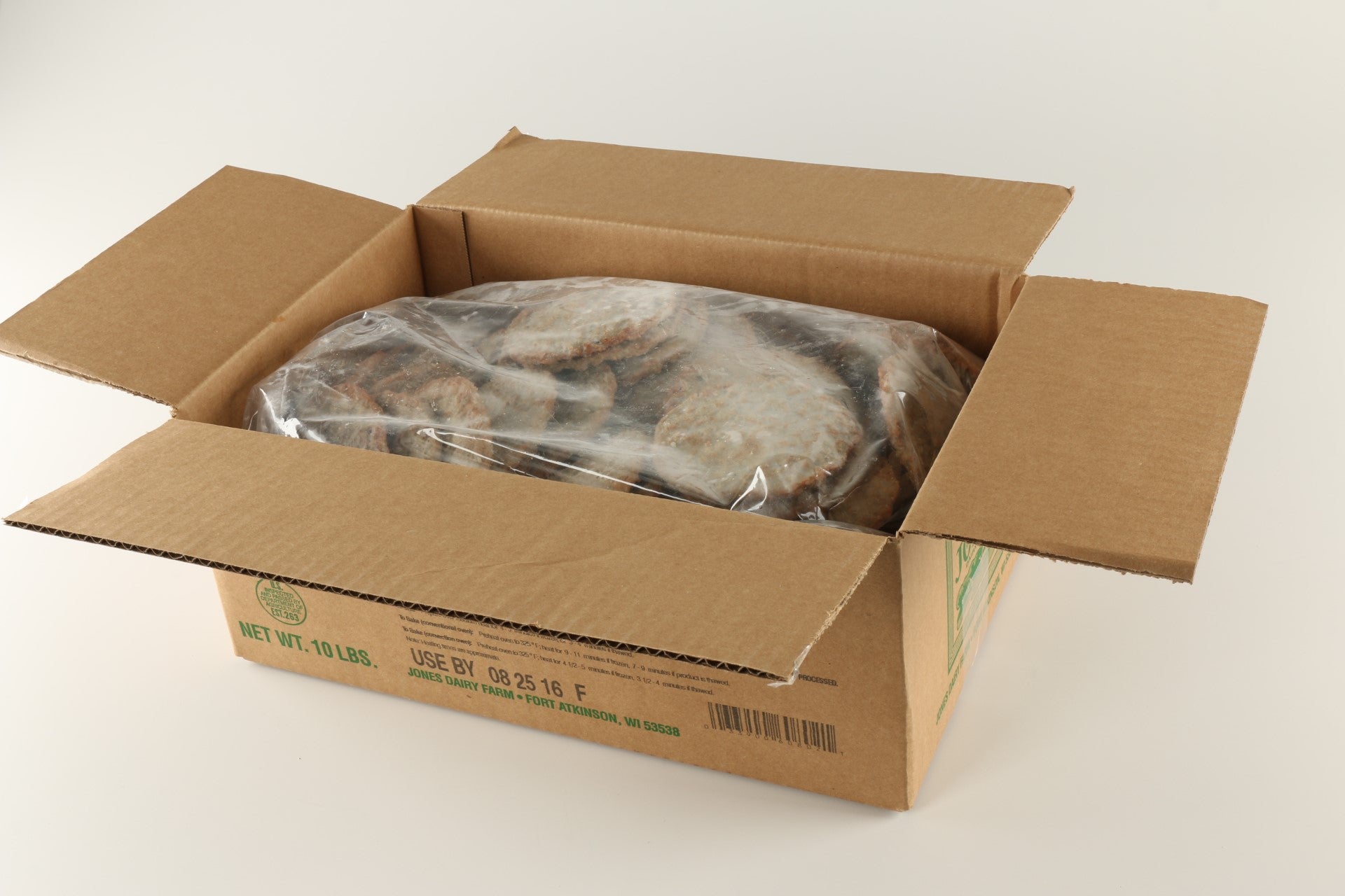 Pork Sausage Patties Mild Fully Cooked Glutenfree 2 Ounce Size - 1 Per Case