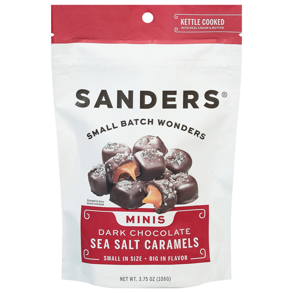 Sanders - Dk Chc Sslat Caramel Bite - Case of 12-3.75 OZ