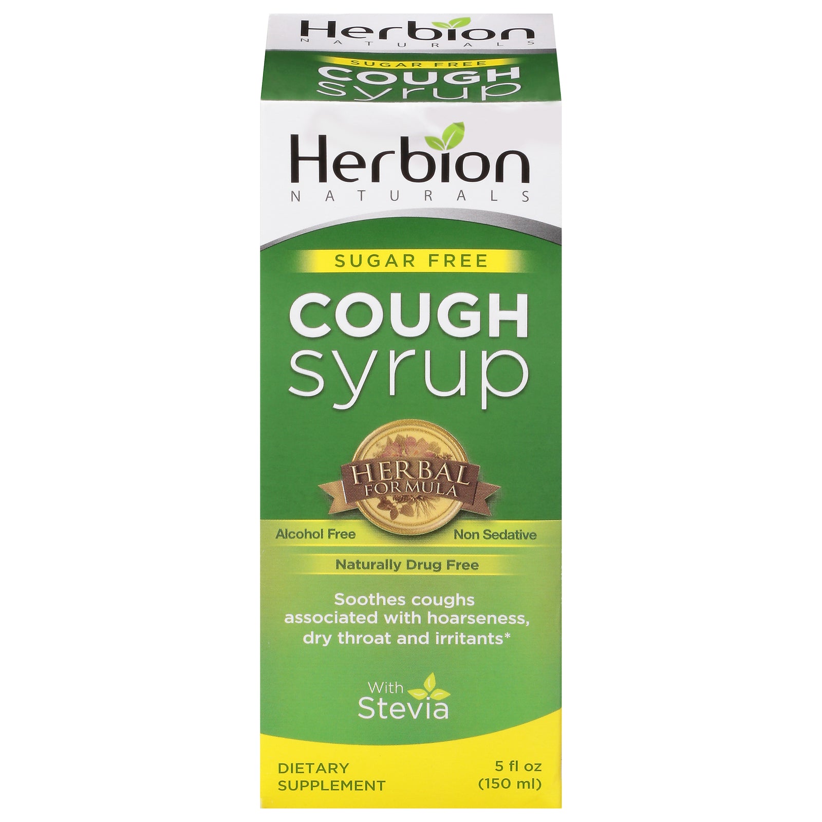 Herbion Naturals Throat Syrup - All Natural - Sugar Free - 5 oz