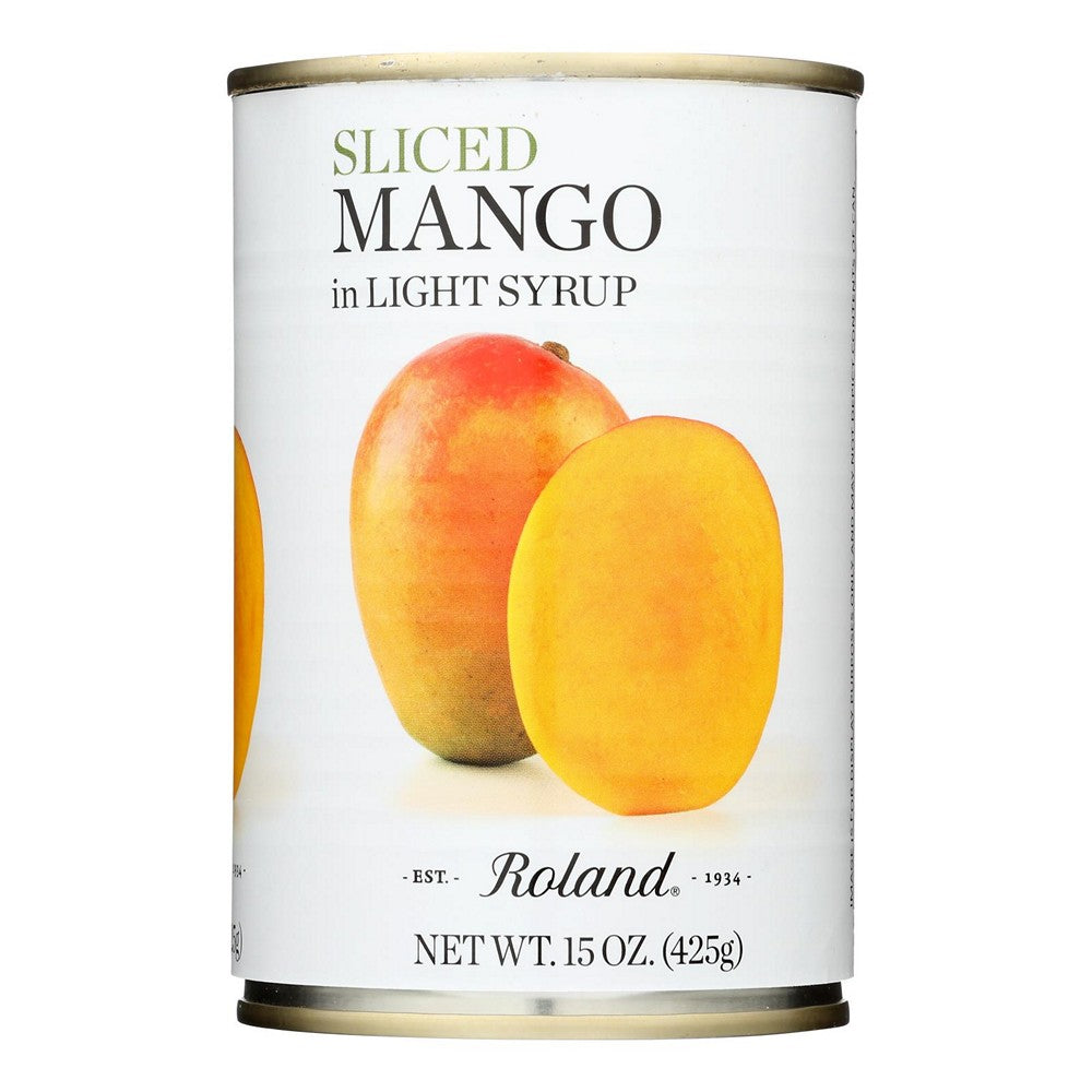 Roland Products Roland, Mango Slices In Light Syrup - Case of 12 - 15 OZ