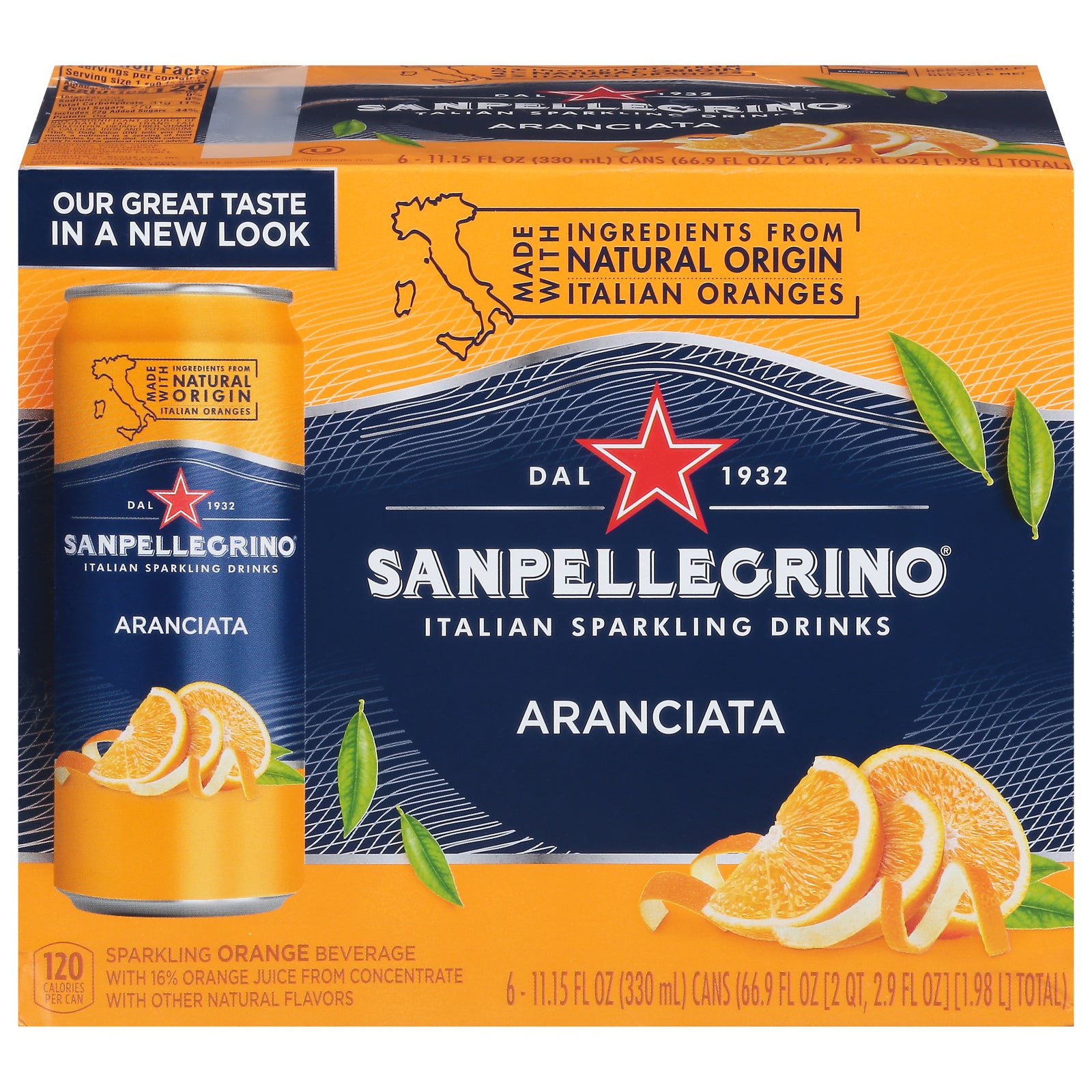 San Pellegrino - Sparkling Beverage Aranciata - Case of 4-6/11.15Z