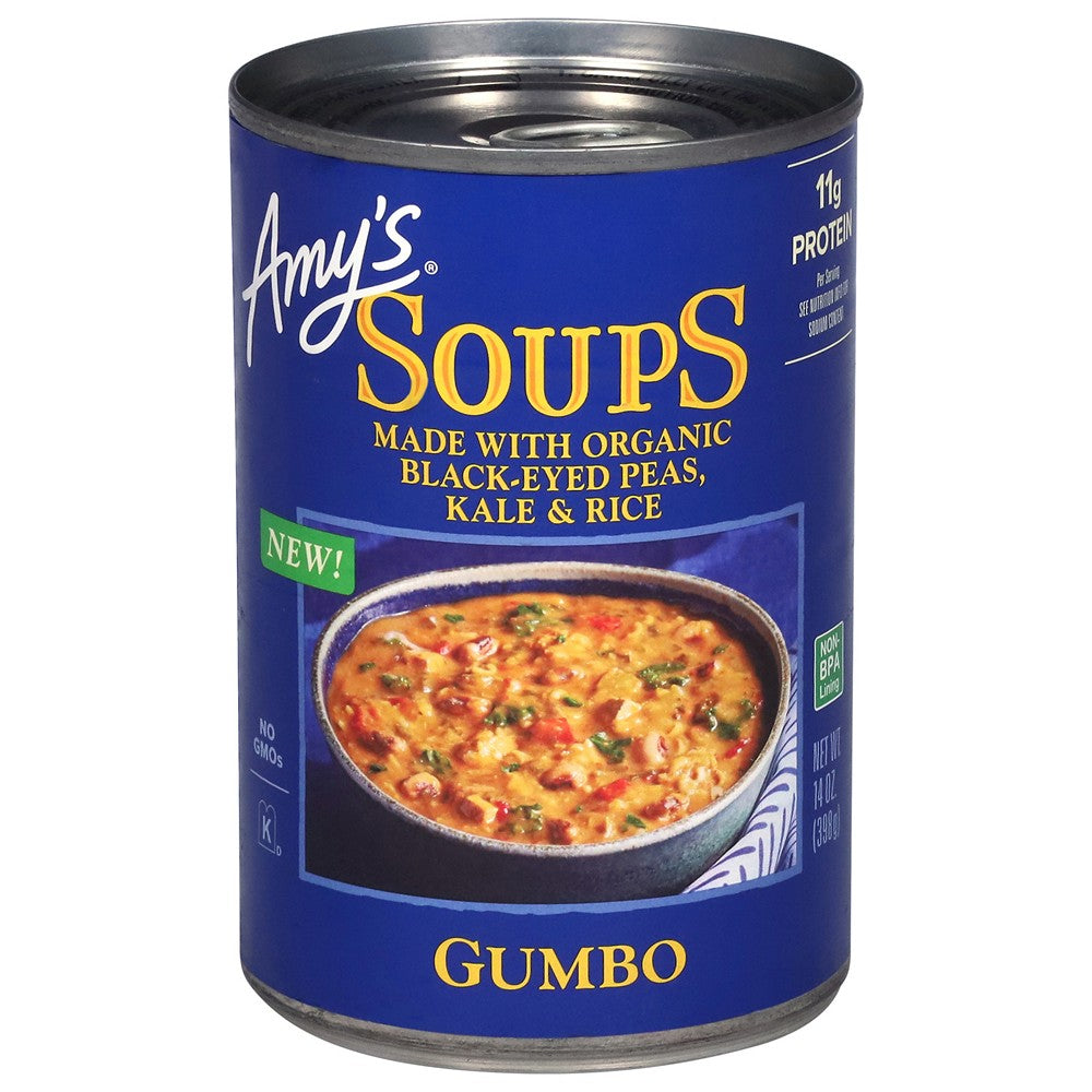 Amy's - Soup Og3.gumbo Beyed Peas - Case of 12-14 FZ