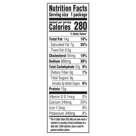 Oscar Mayer Natural Single Serve Ham Convenience Meal, 3.3 Ounce Size - 7 Per Case.