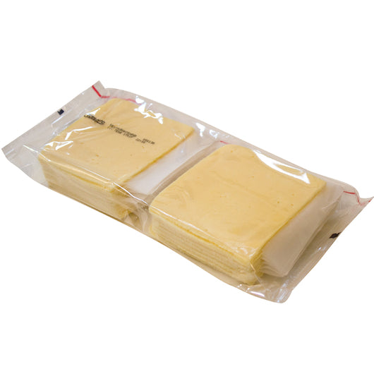 5" Smoked Gouda Sliced Interleaved 21 Ounce Size - 9 Per Case.