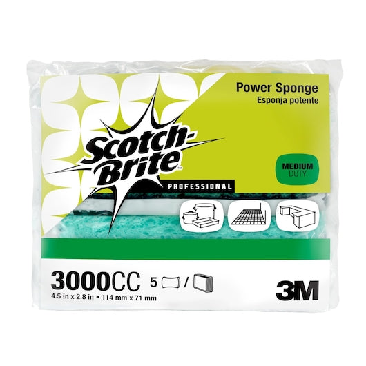 Scotch Brite Power Sponge, 12 Packs Per Case