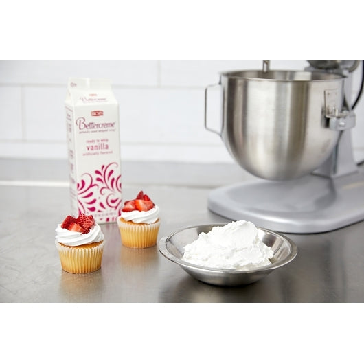 Bettercreme Vanilla Artificial Flavor Ready To Whip 2 Pound Each - 12 Per Case.