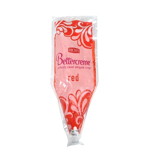 Bettercreme Icing Red Pre Whipped 0.75 Pound Each - 15 Per Case.