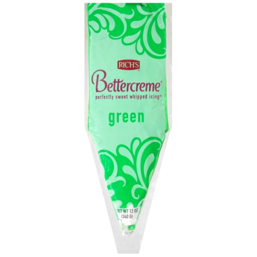 Bettercreme Icing Green In Bag 0.75 Pound Each - 15 Per Case.