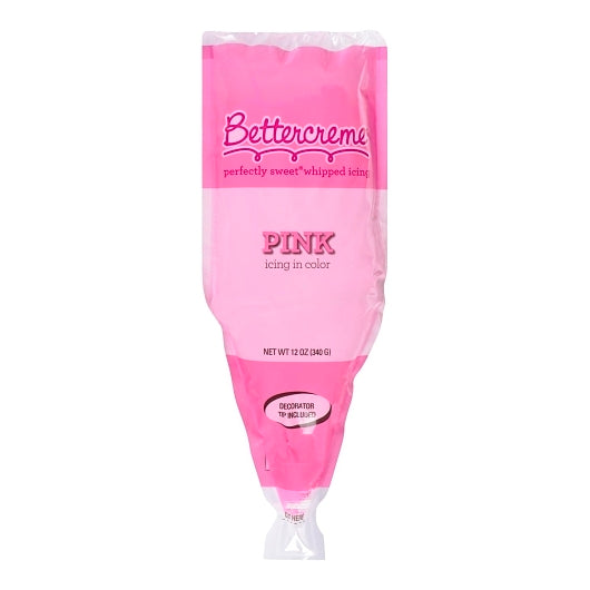 Bettercreme Icing Pink Pre Whipped 0.75 Pound Each - 15 Per Case.