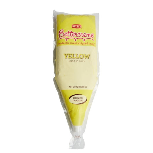 Bettercreme Icing Yellow Pre Whipped 0.75 Pound Each - 15 Per Case.