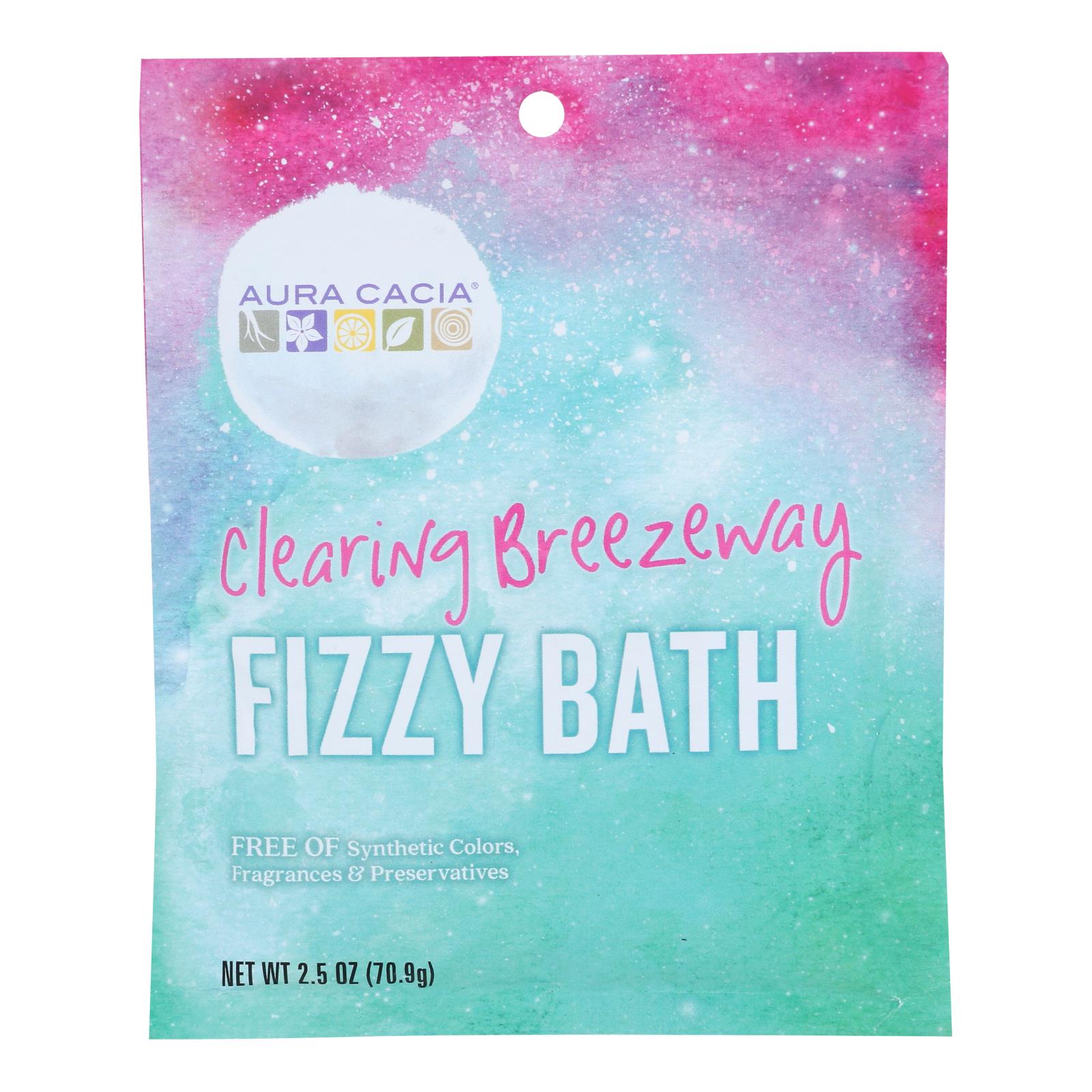 Aura Cacia - Fizz Bath Clear Breezwy - Case of 6-2.5 Ounce