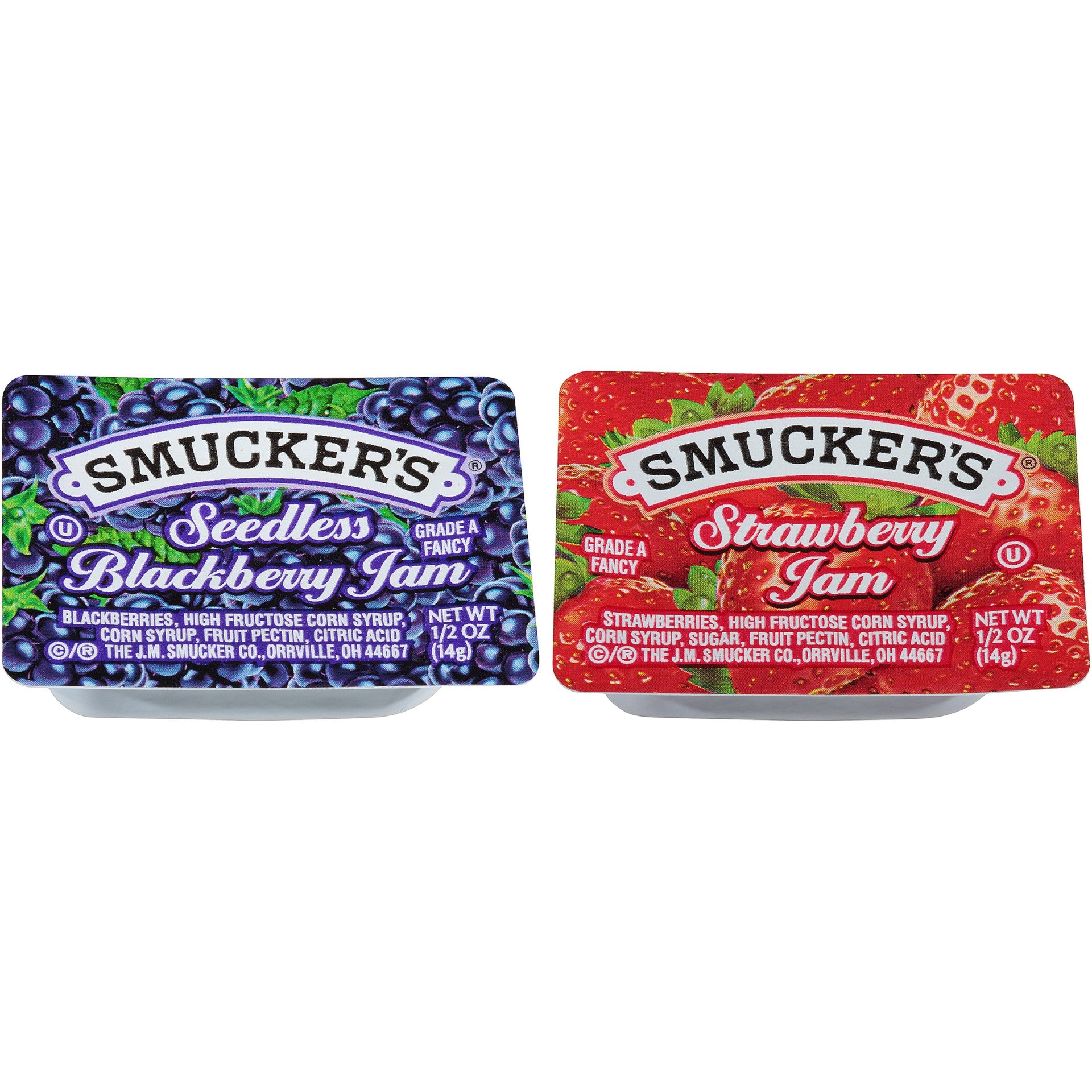 Smucker's Seedless Blackberry Jam Plastic .5 Ounce Size - 6.25Per Case