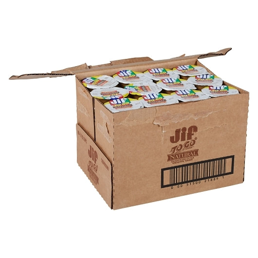 Smucker Food Jif Natural Peanut Butter to Go 1.5 Ounce Size - 96 Per Case