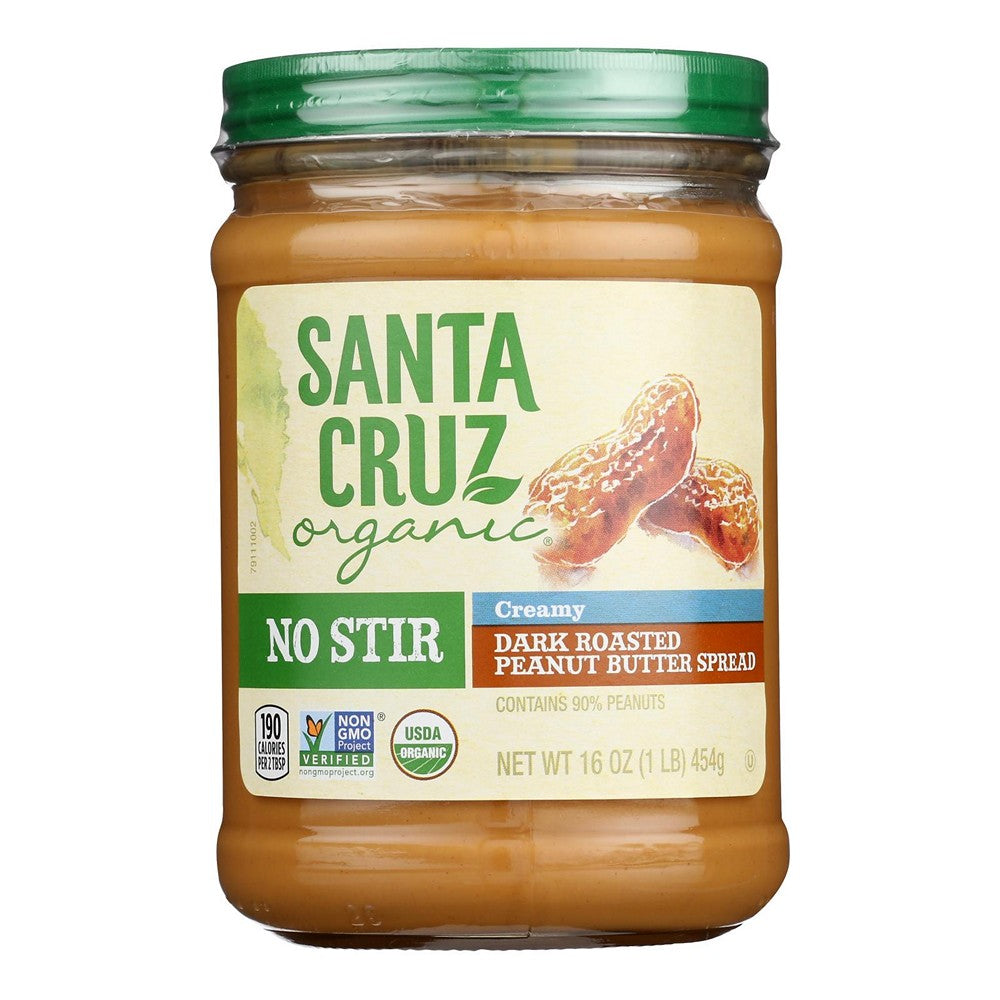 Santa Cruz Organic - Pbtr Og2 Dr No Str Creamy - Case of 12-16 OZ