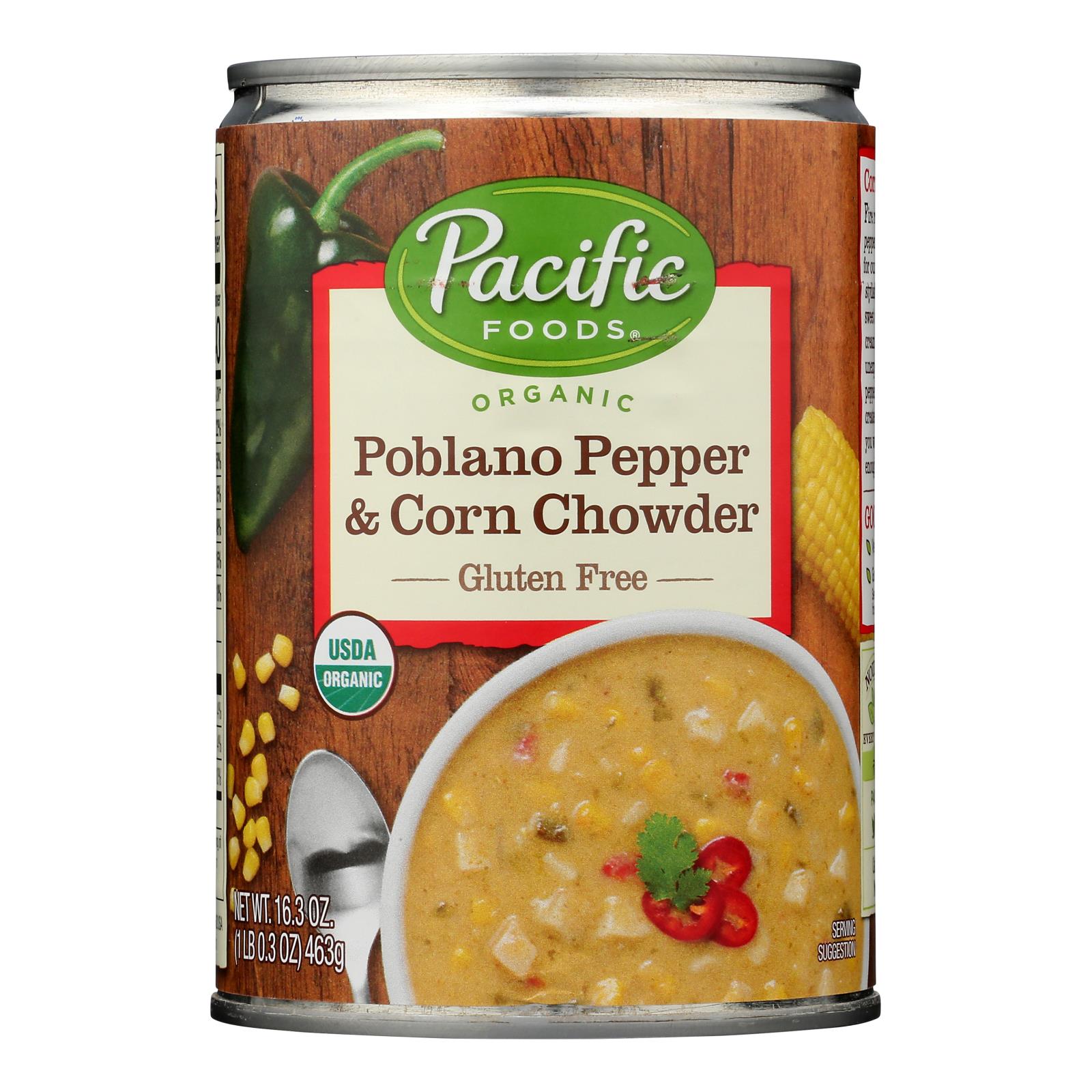 Pacific Foods - Chwdr Poblano Corn - Case of 12-16.3 Ounce