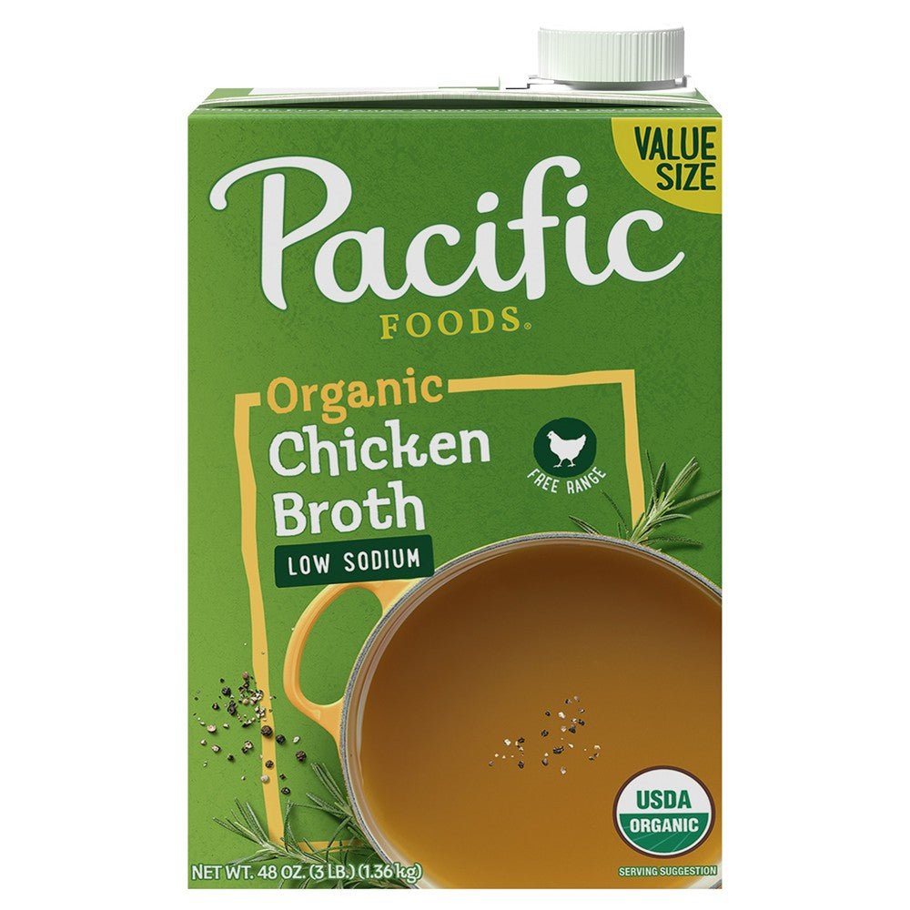 Pacific Foods - Broth Og2 Chkn Low Sodium - Case of 8-48 FZ