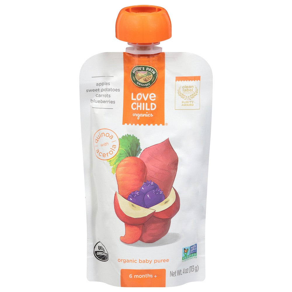 Love Child Organics - Puree Og2 Apl Swt Pot Car - Case of 12-4 OZ