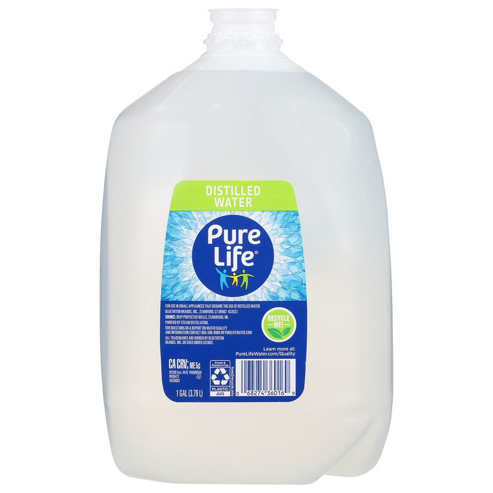 Pure Life - Water Distilled Side Hndl - Case of 6-1 GAL