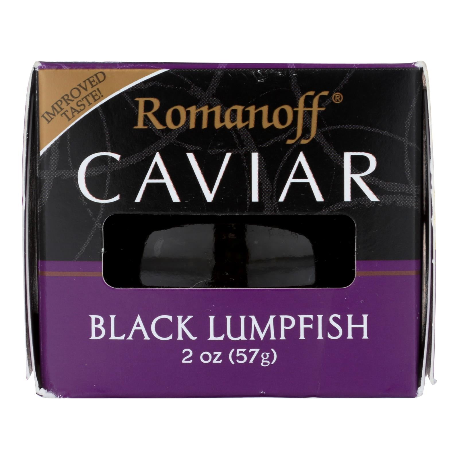 Romanoff Black Lumpfish Caviar - Case of 6 - 2 OZ