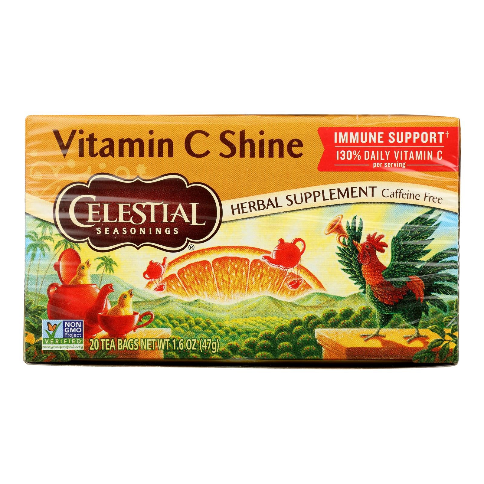 Celestial Seasonings - Tea - Citrus Sunrise - Case of 6 - 20 Bags