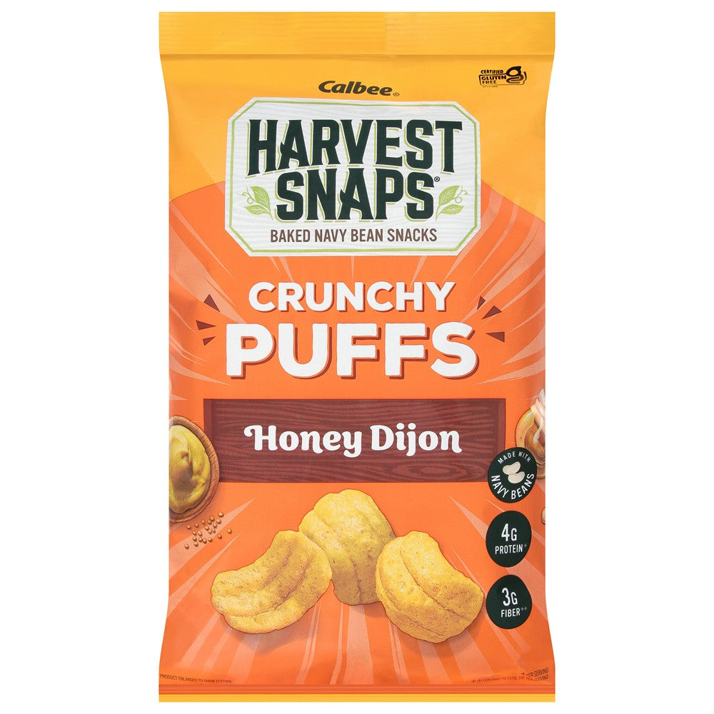 Harvest Snaps - Crunchy Puff Honey Dijon - Case of 6-4.2 OZ