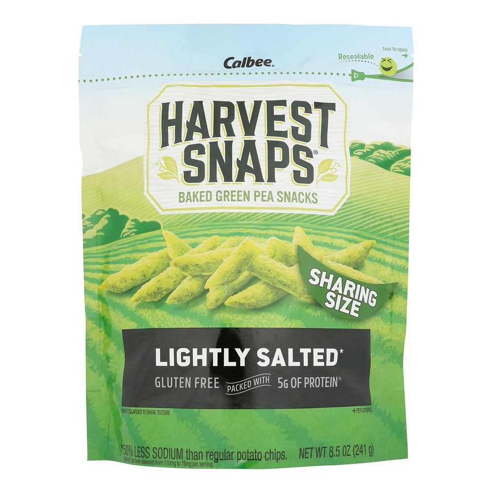 Harvest Snaps - Crisps Grn Pea Lghtly Slt - Case of 6-8.5 OZ