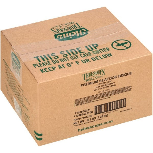 True Soups Seafood Bisque 16 Pound Each - 1 Per Case