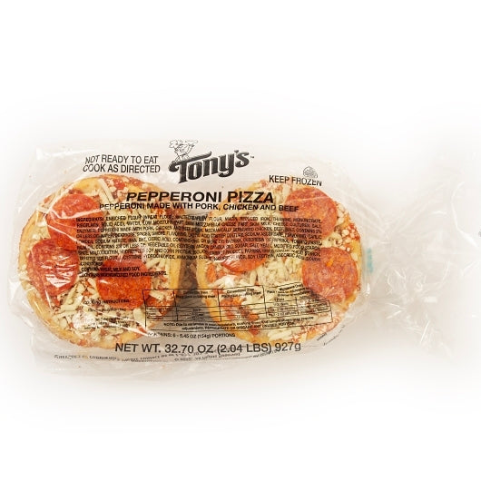 Tony's 5 Inch Pepperoni Pizza 5.45 Ounce Each - 54 Per Case