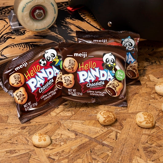 Hello Panda Chocolate Creme Filled Bite Size Cookie, 0.75 Ounce, 32 Per Pack, 8 Per Case