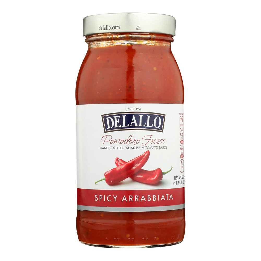 Delallo Pomodoro Fresco Spicy Arrabbiata Sauce - Case of 6 - 25.25 FZ