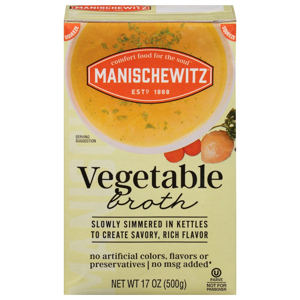 Manischewitz - Broth Vegetable Aseptic - Case of 12-17 FZ