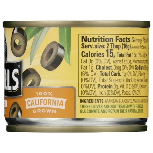 Musco Olives Sliced Black Ripe Olives 2.25 Ounce Size - 12 Per Case