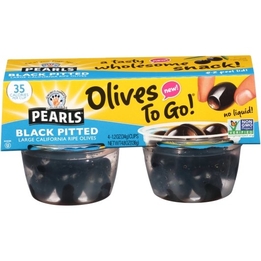Musco Olives Cup Black Pitted 4.8 Ounce Size - 6 Per Case