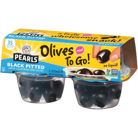 Musco Olives Cup Black Pitted 4.8 Ounce Size - 6 Per Case