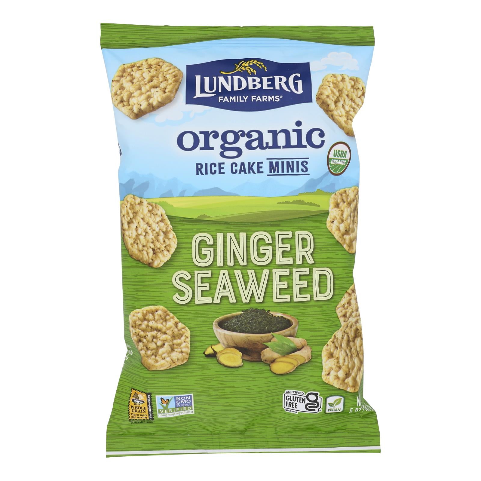 Lundberg Family Farms - Rice Ck Mini Ginger Swd - Case of 6-5 Ounce
