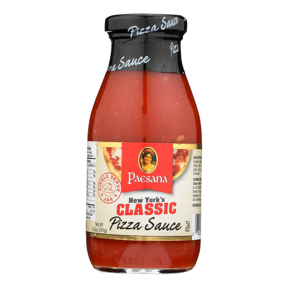 Paesana Classic Pizza Sauce - Serve Jar - Case of 6 - 8.5 oz.
