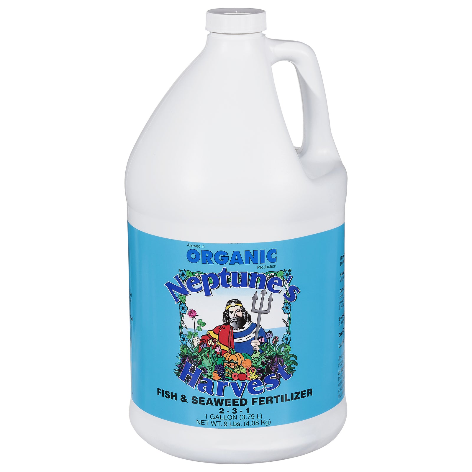 Neptune's Harvest Fish and Seaweed Fertilizer Blend - Blue Label - 9 Lb