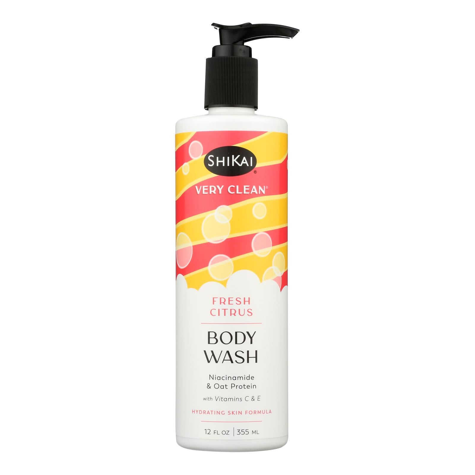 Shikai Products - Body Wash Fresh Citrus - 1 Each-12 Fluid Ounce